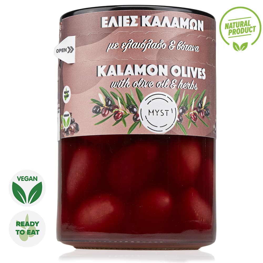 Ελιές Καλαμών Ολόκληρες με Ελαιόλαδο & Βότανα - Image 2