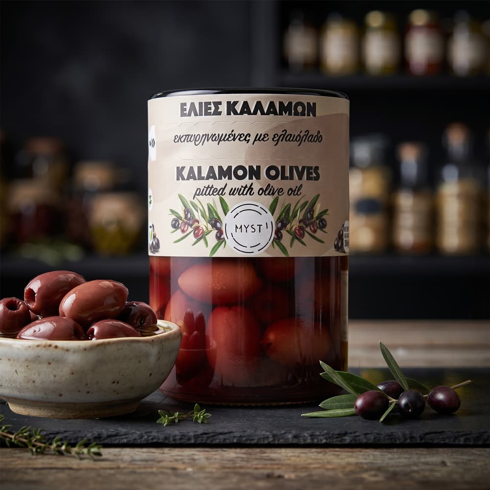 Ελιές Καλαμών Εκπυρηνωμένες με Ελαιόλαδο & Βότανα – Bild 4